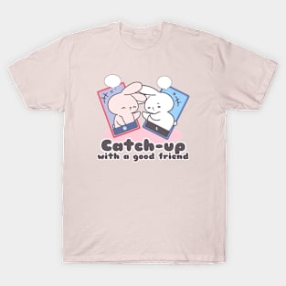 Bunny Catching Up with a Dear Friend T-Shirt